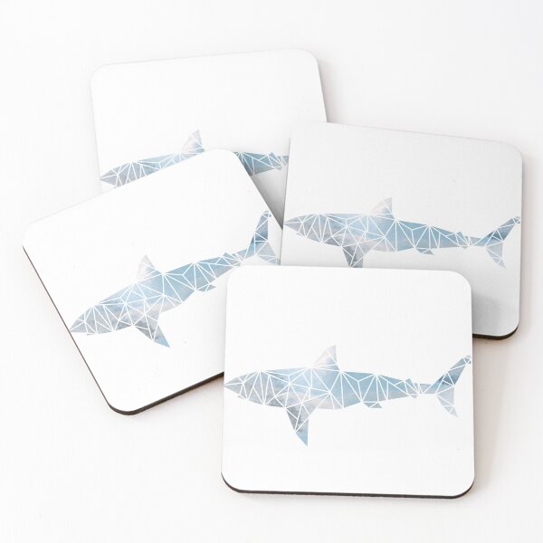 Item preview, Geometric watercolor shark designed and sold by -emmajoy-.