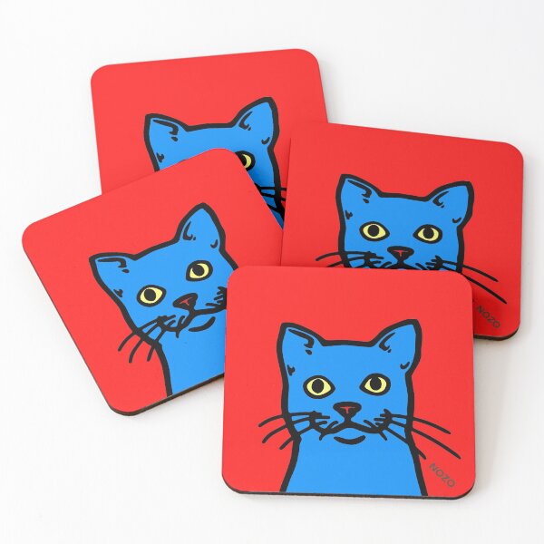 Item preview, Pop Cat - Head Blue designed and sold by Nozomistudio.