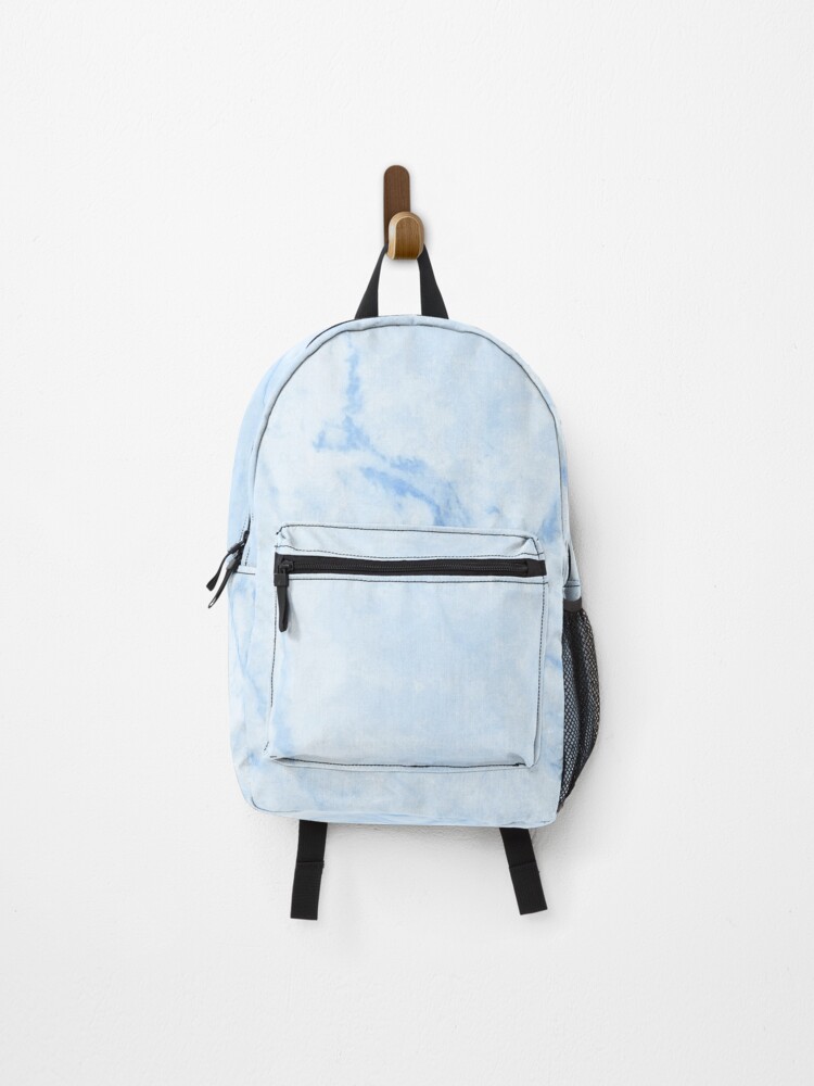 Blue shop marble backpack