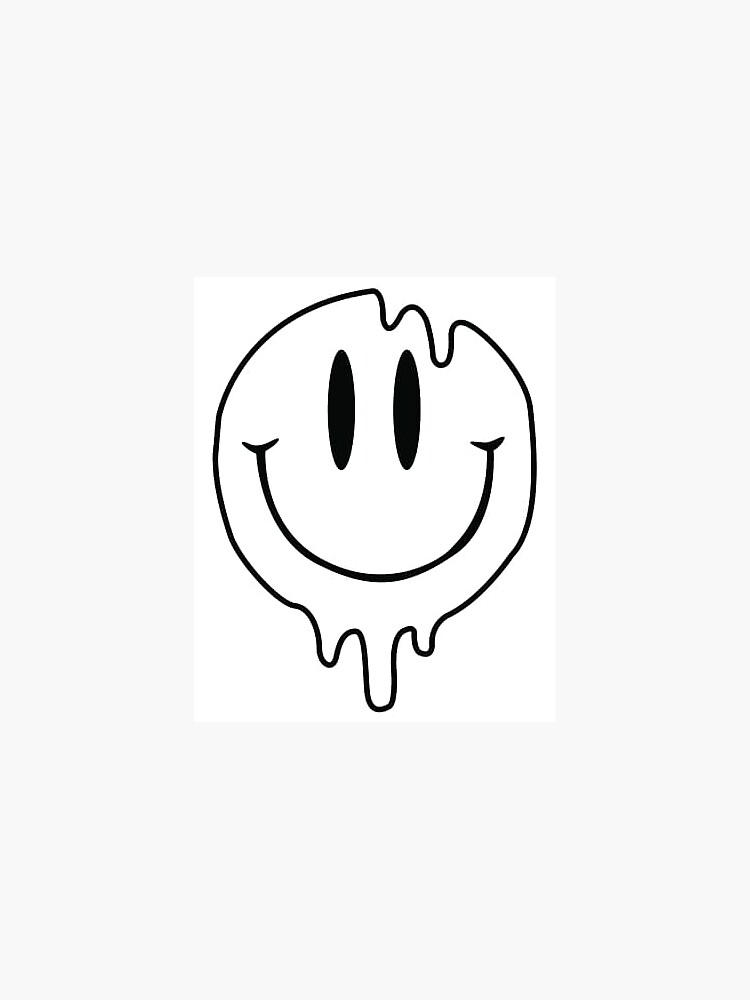 "Drip smiley face" Sticker for Sale by Alixdesaint | Redbubble