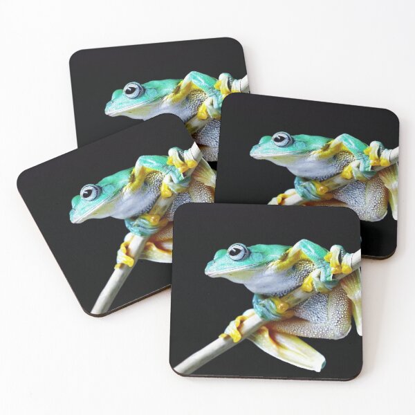 Item preview, Green Yellow Frog Photo Nature Photography Frog Lovers Dumpy Black Eyed Pet Amphibian designed and sold by TheGreekGuy.