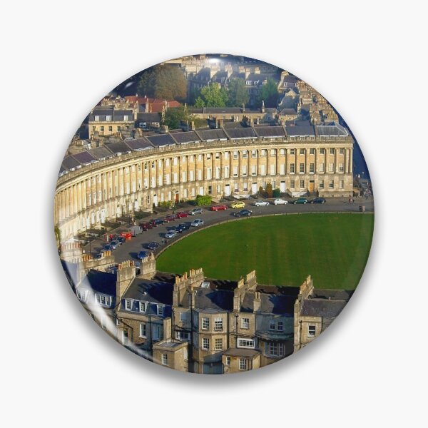 Item preview, Royal Crescent - Aerial Image of Bath, Somerset, UK  designed and sold by FOLK ART FUSION.