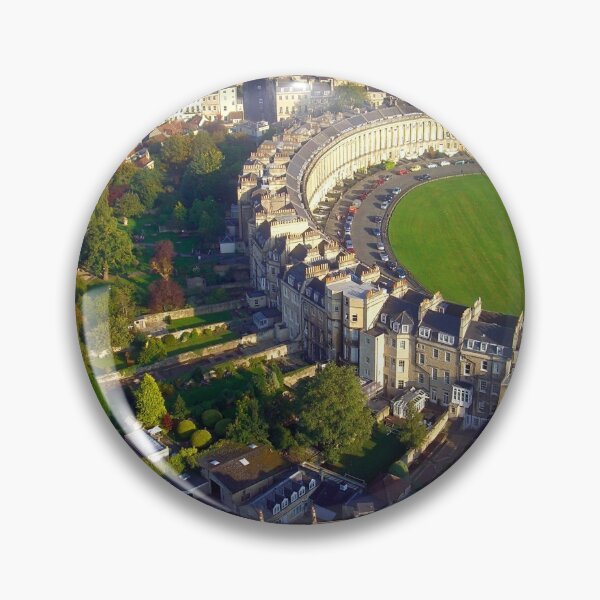 Item preview, Royal Crescent - Aerial Image of Bath, Somerset, UK  designed and sold by FOLK ART FUSION by heidiannemorris.