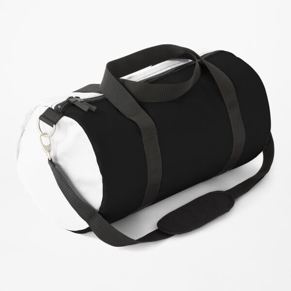 Minimal Black and White Design Duffle Bag