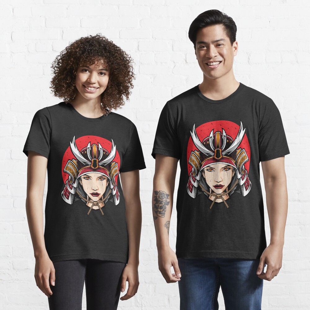 Badass Samurai Warrior Girl T Shirt For Sale By Ozumdesigns