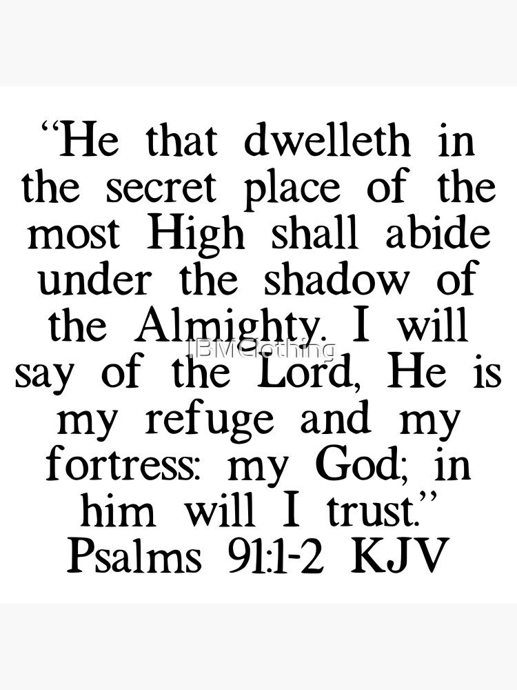 Psalm 91:1-2 Print