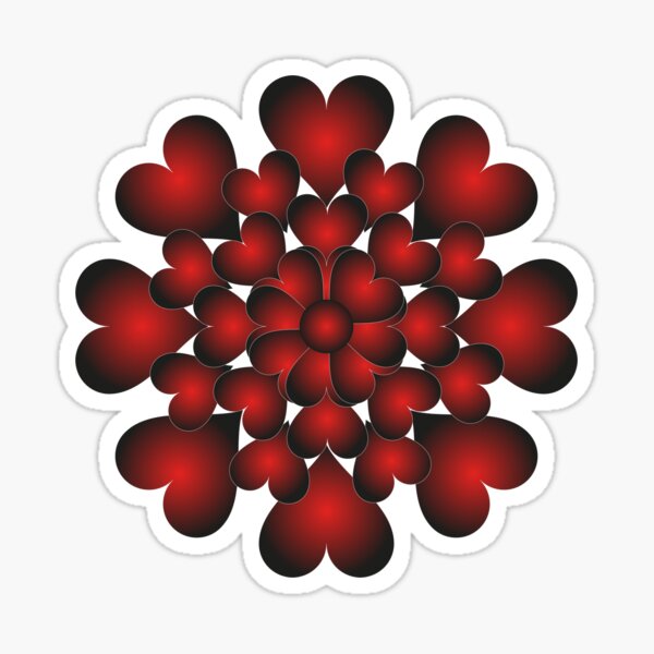 Artikel-Vorschau von GRADIENT HEARTY FLOWER DESIGN, designt und verkauft von Eman Abou Ghazy.