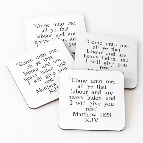 Item preview, Matthew 11:28 KJV designed and sold by IBMClothing.