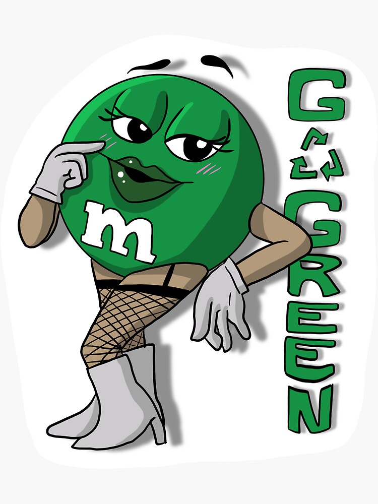 Green Female M&M Decal / Sticker 20