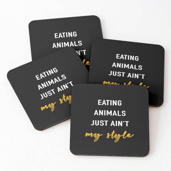 Item preview, Eating animals just ain't my style gold gift designed and sold by Stageystuff.