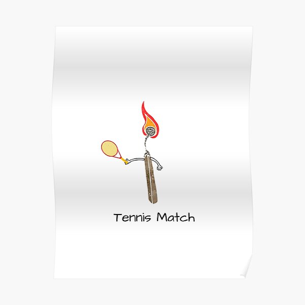 "Funny Tennis Match Tennis Puns Player Court " Poster by marham19
