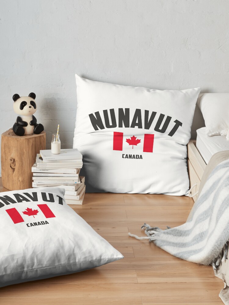 Discover Nunavut Canada Throw Pillow