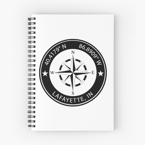 Item preview, Lafayette, Indiana Geographical Coordinates designed and sold by TeeOhGraphics.