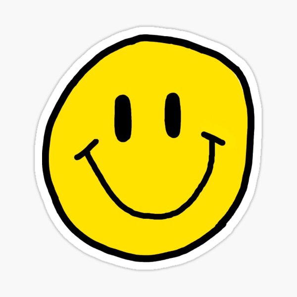 Cute Vsco Smiley Face Sticker Sticker For Sale By Ebock Redbubble