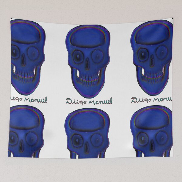 Item preview, Blue skull 5 designed and sold by Diego Manuel Rodriguez.