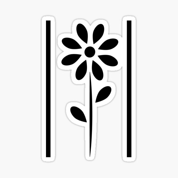 Batik Daisies Sticker