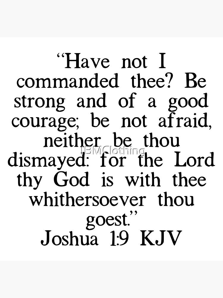 joshua-1-9-kjv-poster-for-sale-by-ibmclothing-redbubble