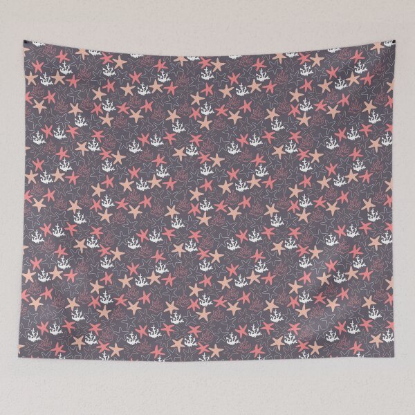 Item preview, Maritime - Starfish and Corals Doodle pattern designed and sold by CLPDesignLab.