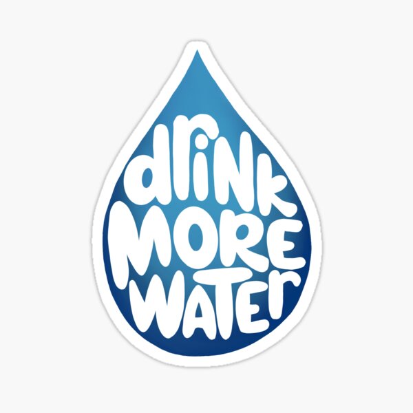 Item preview, Drink More Water VSCO Hydroflask Water Nottle Sticker designed and sold by gekuehn2.