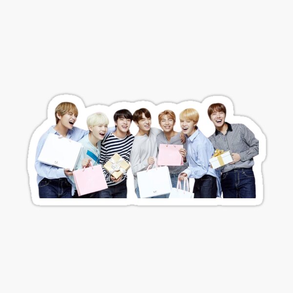 bts giving gifts sticker by ashsilvaa redbubble