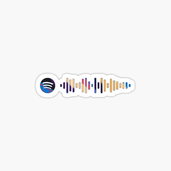lorde melodrama spotify code - album cover colors Sticker
