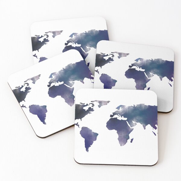 Item preview, Galaxy world map designed and sold by karlys-stickers.