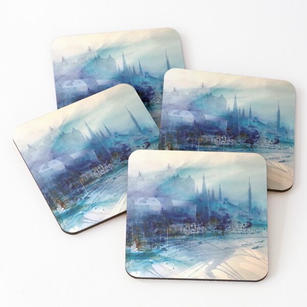 Item preview, City acrylic drawing designed and sold by hriundelj.