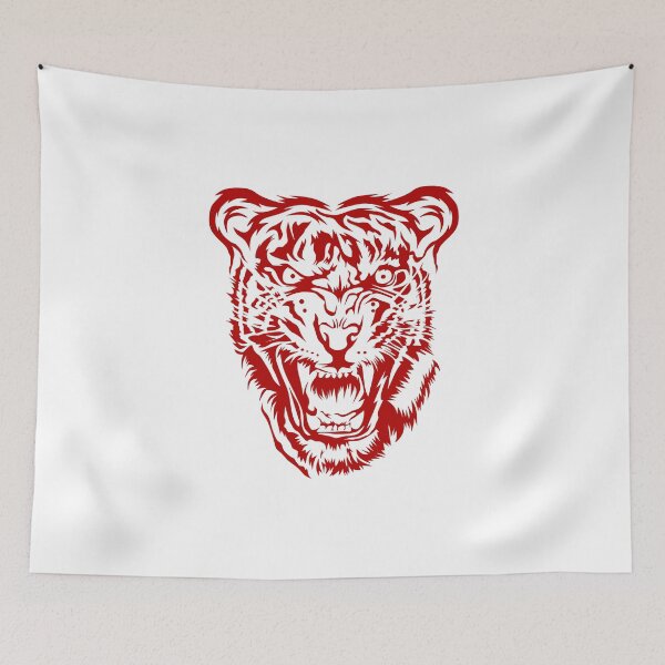 Item preview, Red Tiger head animals designed and sold by goseriesfilms.