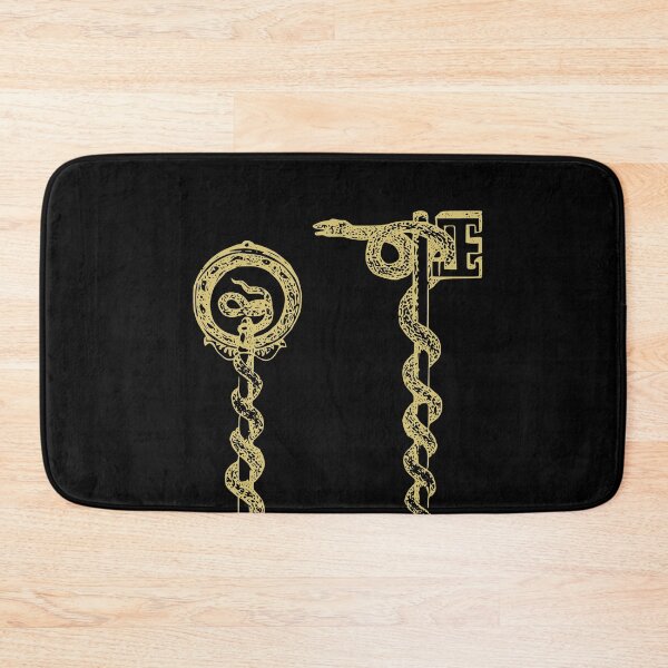 Item preview, Snake Double Keys Alchemy Occult Medieval Esoteric Emblem designed and sold by h44k0n.