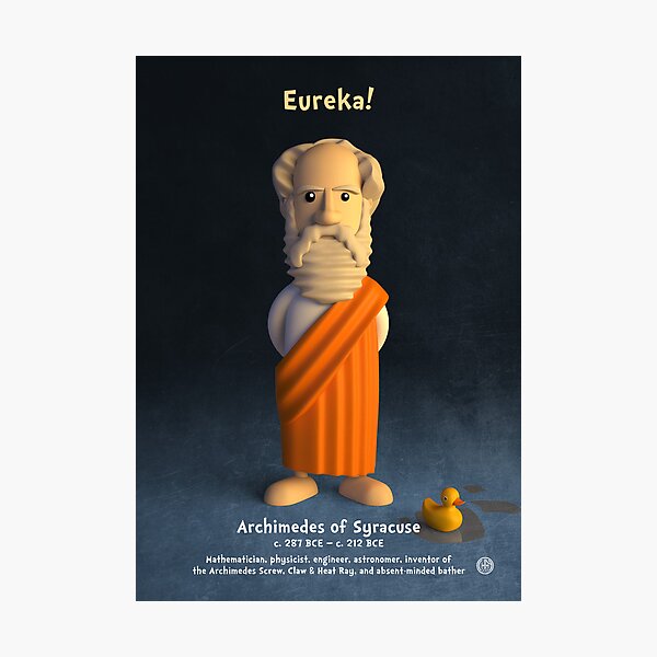 Item preview, Archimedes of Syracuse - Eureka! designed and sold by chayground.