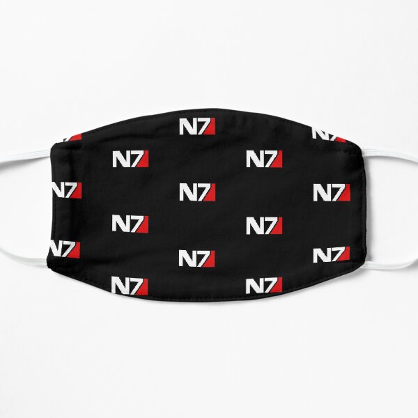 Pixellated N7 Spectre Badge Mass Effect Stripeless Mask