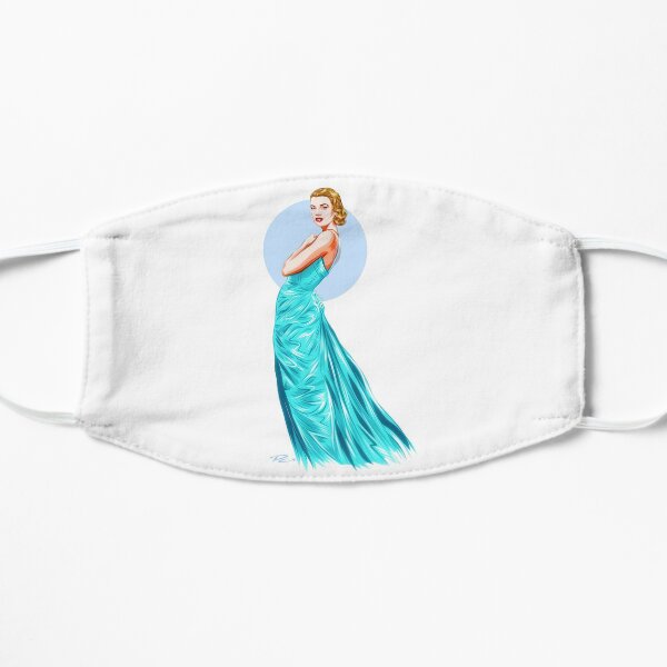 Grace Kelly - An illustration by Paul Cemmick Flat Mask