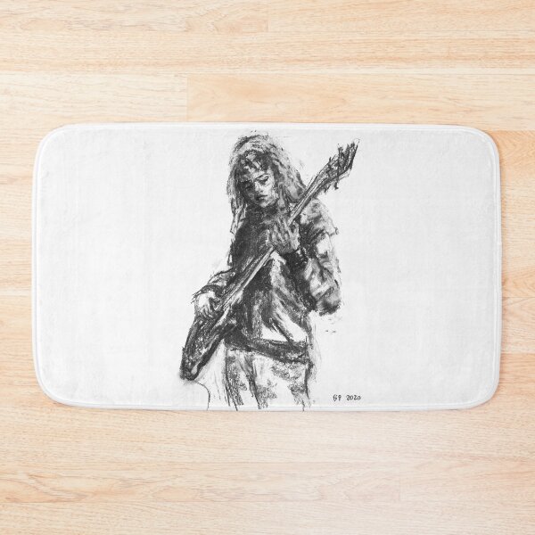 Item preview,  
Original size 30cm x 42cm;

young woman practices electric bass on her Ibanez;

Many of my works are for sale.
Please contact me for availability designed and sold by Barbara Pommerenke.