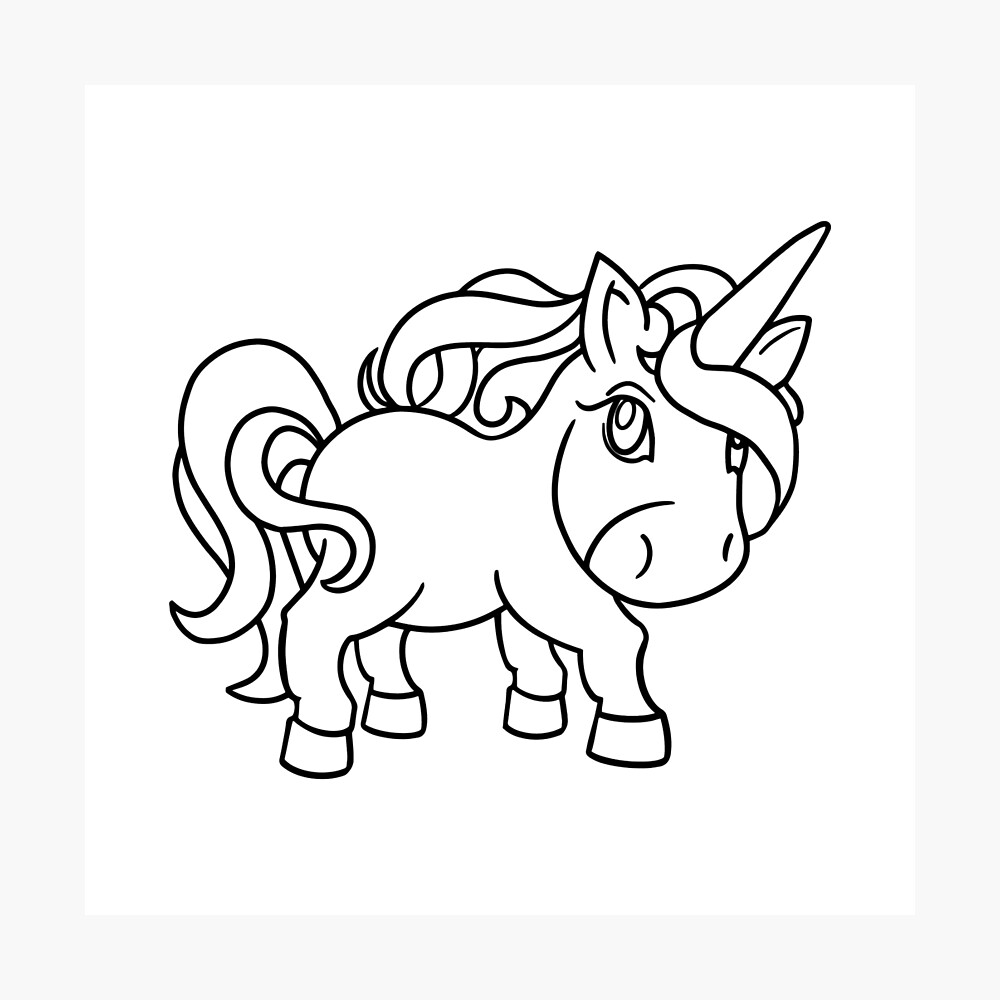 Poster Lindo Patron De Siluetas De Unicornio Un Regalo Perfecto Para Jovenes Hombres O Mujeres De Rainel Redbubble