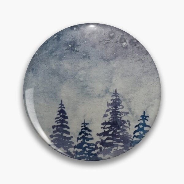 Item preview, Blue and Purple Misty Forest designed and sold by beccadoesartca.