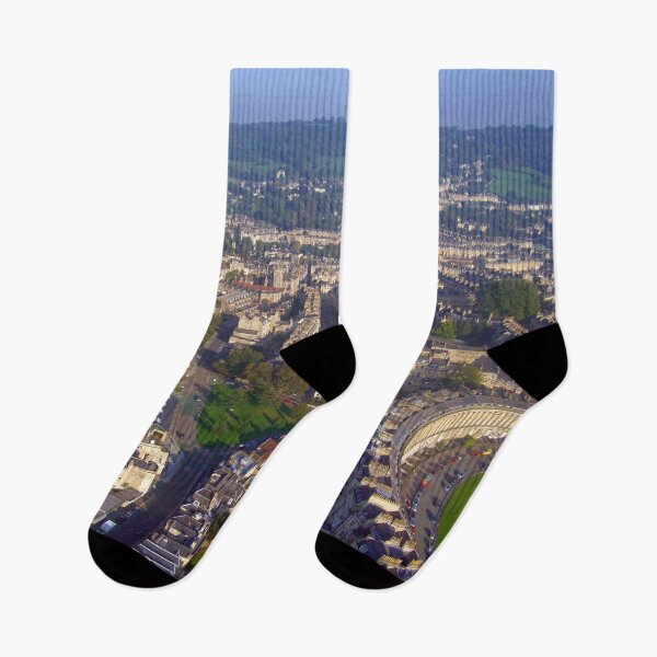 Item preview, Aerial Image of Bath, Somerset, UK  designed and sold by FOLK ART FUSION by heidiannemorris.