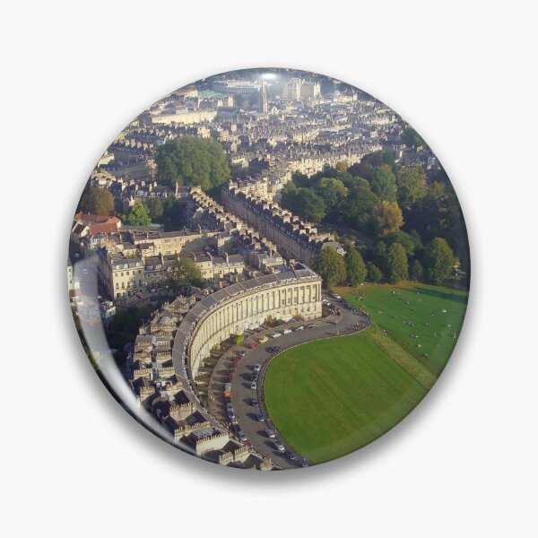 Item preview, Royal Crescent - Aerial Image of Bath, Somerset, UK  designed and sold by FOLK ART FUSION.