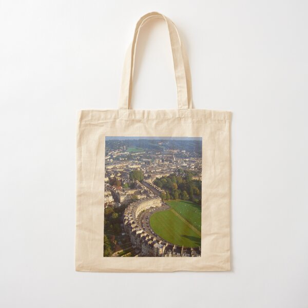 Royal Crescent - Aerial Image of Bath, Somerset, UK Cotton Tote Bag