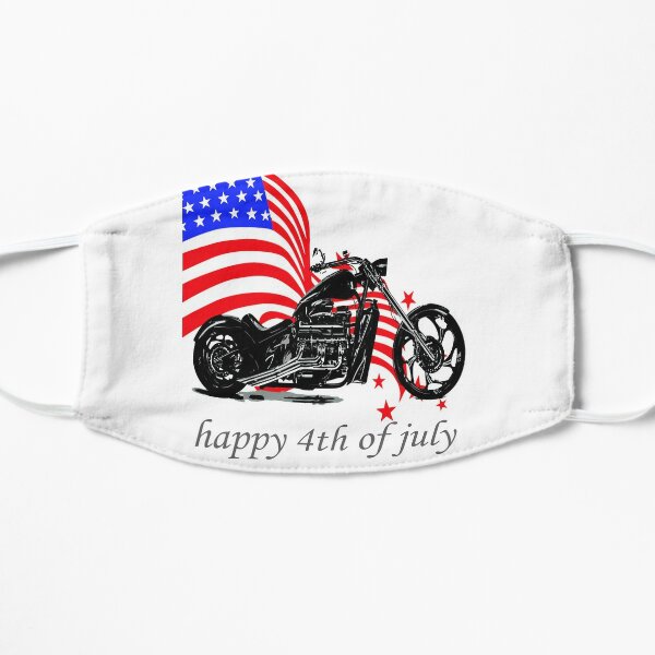 Download Happy July 4th Motorcycle Svg Clipart American Flag Patriotic Vintage Mask By Relabel20 Redbubble