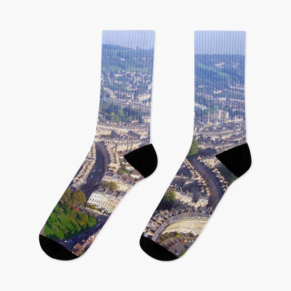 Item preview, Aerial Image of Bath, Somerset, UK  designed and sold by FOLK ART FUSION by heidiannemorris.