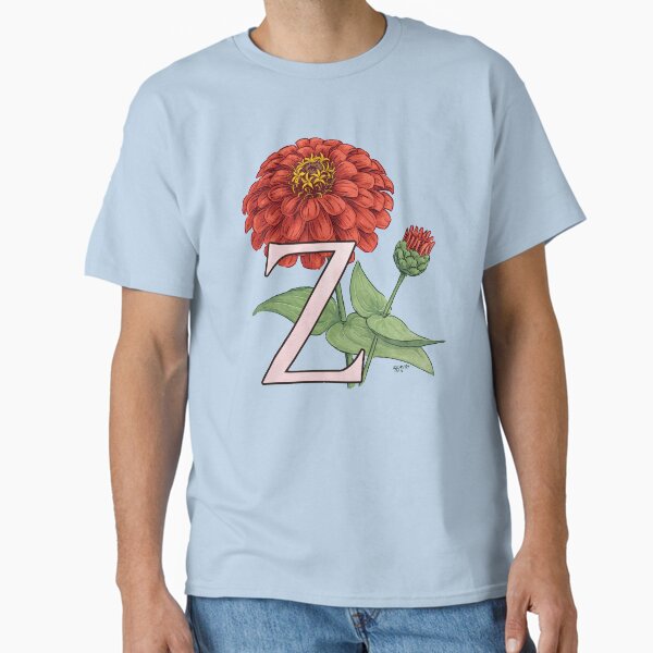 Z is for Zinnia floating Classic T-Shirt