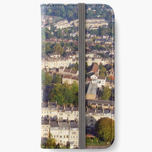 Aerial Image of Bath, Somerset, UK iPhone Wallet