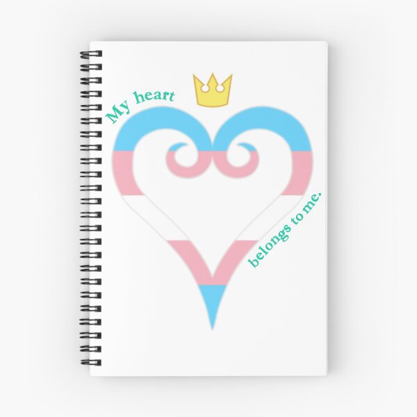 Item preview, Trans Pride Heart designed and sold by TheCurioArtShop.