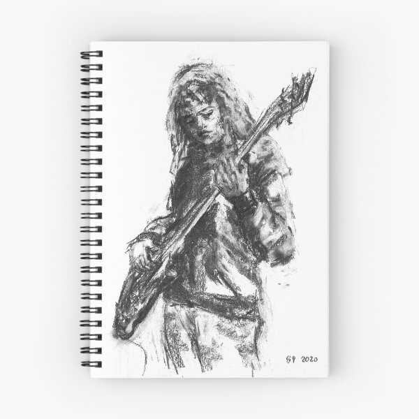 Item preview,  
Original size 30cm x 42cm;

young woman practices electric bass on her Ibanez;

Many of my works are for sale.
Please contact me for availability designed and sold by Barbara Pommerenke.