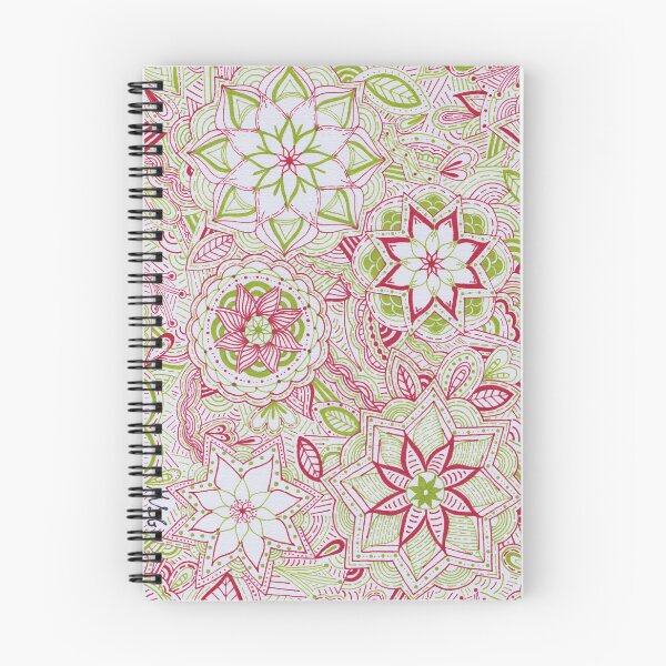 Item preview, Cherry Red & Light Green Mandala Improvisation designed and sold by MarisaGoncalves.