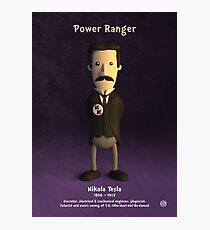 Nikola Tesla - Power Ranger Photographic Print
