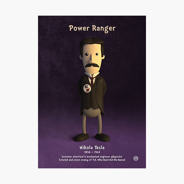 Item preview, Nikola Tesla - Power Ranger designed and sold by chayground.
