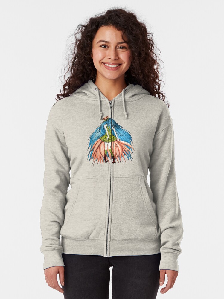 Alternate view of Lotusëia Zipped Hoodie