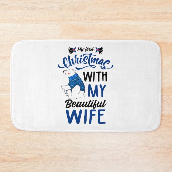 Item preview, First Christmas With My Beautiful Wife/Beardiful Husband Matching Christmas Sweatshirts designed and sold by KsuAnn.