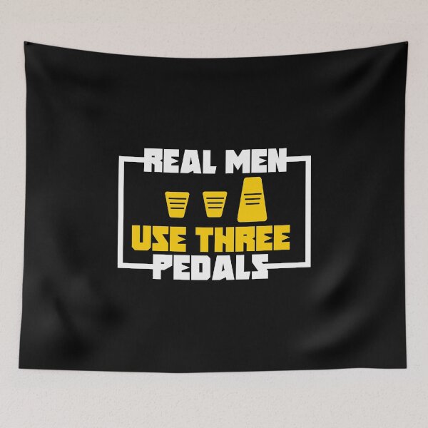 Item preview, Womens Real Men Use Three Pedals For A Car Fanatic Shifter V-Neck graphic designed and sold by AYDreamers.